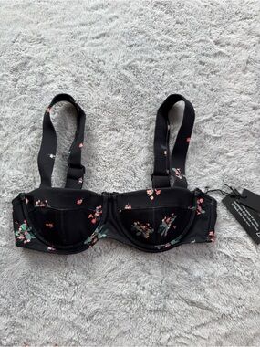 TA3 Busty Bra Top Primrose Floral Underwire Bikini Top XS C